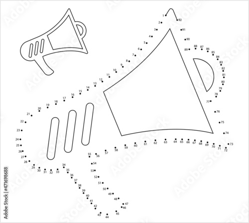 Megaphone Icon Dot To Dot Y_2111001