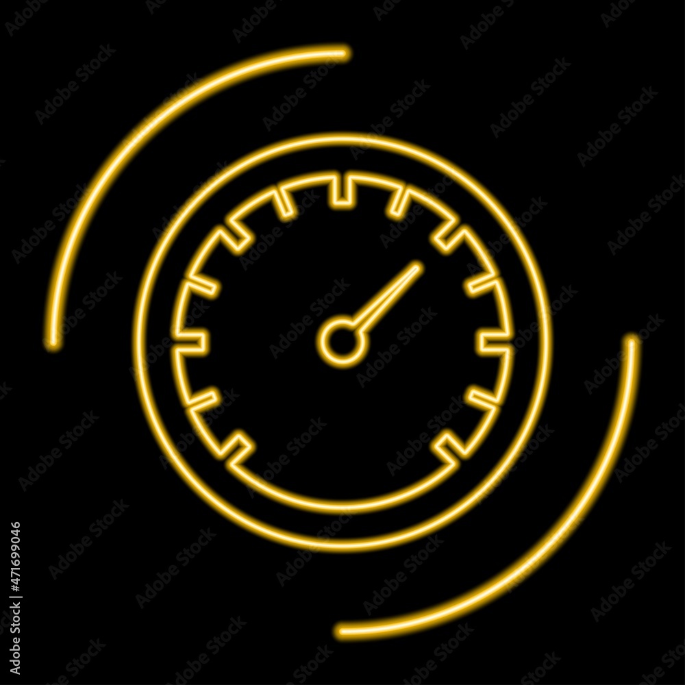 speedometer neon sign, modern glowing banner design, colorful modern design trends. Vector illustration. speedometer neon sign, modern glowing banner design, colorful modern design trends. Vector illustration.