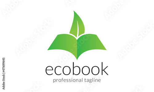 Free Download Eco Book Creative Education Logo Design Vector Icon Symbol Illustration. - GFXLoad