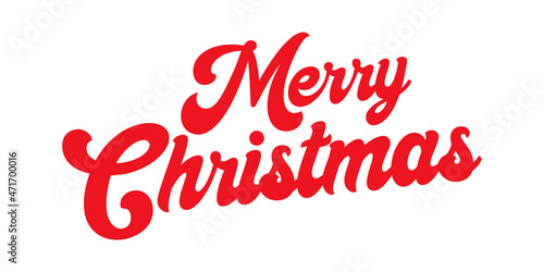 Merry Christmas vector calligraphy lettering design for postcard  poster  banner  template design element. Xmas holiday lettering design. 