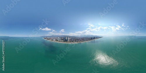 Fototapeta Naklejka Na Ścianę i Meble -  360 panorama of the city of Batumi, Adjara, Georgia