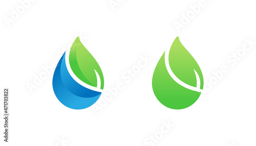 Green water logo design