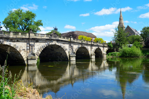 English Bridge River Severn Shrewsbury Shropshire England photo