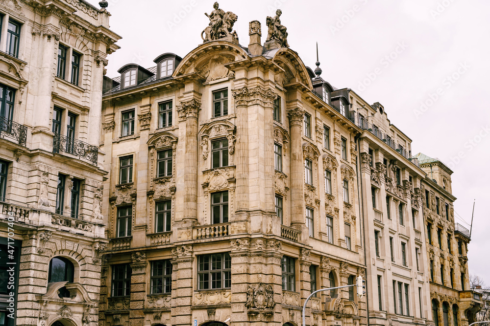 Palace of Justice in Munich, Germany. Side view