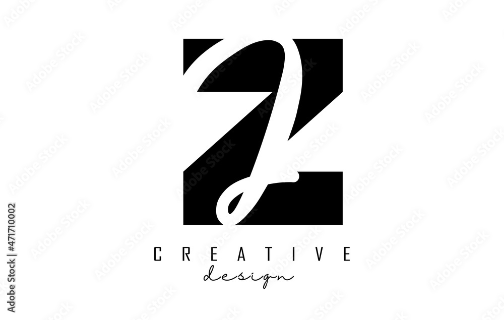 Letters ZJ Logo with a minimalist design. Letters Z and J with geometric and handwritten typography. Letters ZJ Logo with a minimalist design. Letters Z and J with geometric and handwritten typography.