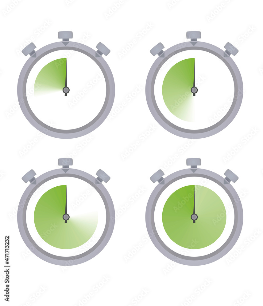 Stopwatch icon set. vector illustration Stopwatch icon set. vector illustration