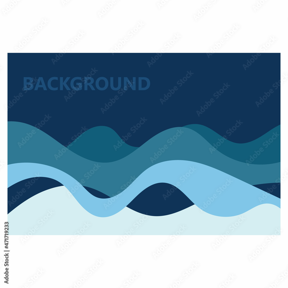 wave background vector of nature template design illustration