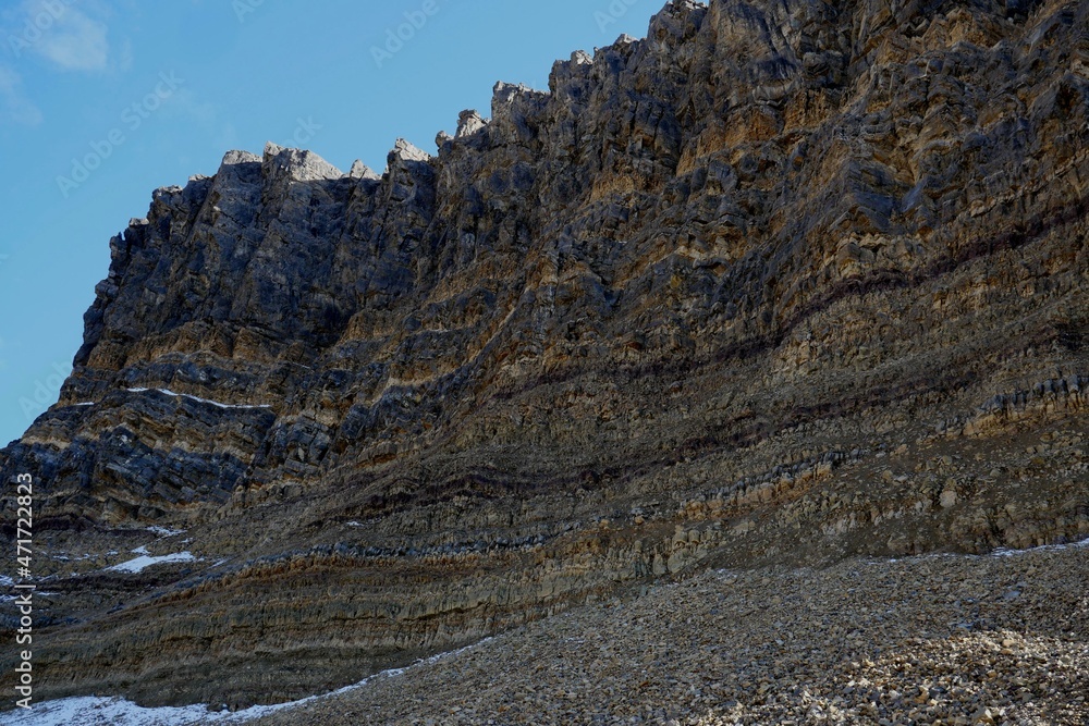Rocky mountain landscape near Bow Lake at Banff National Park Canada Rocky mountain landscape near Bow Lake at Banff National Park Canada