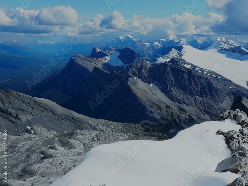 View at the summit of Crowfoot Mountain at Banff National Park Canada   OLYMPUS DIGITAL CAMERA photo