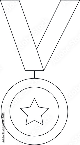 elearning icons medal and winner