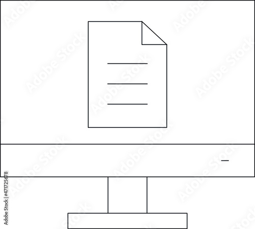 elearning icons monitor screen and screen