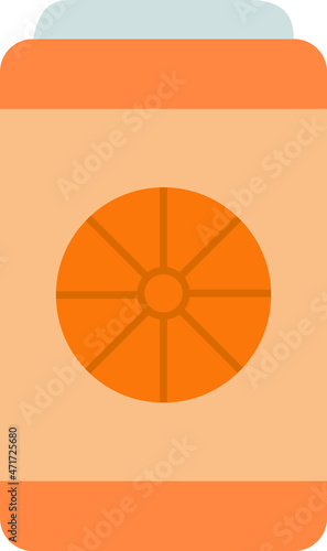 food icons soft drink and can