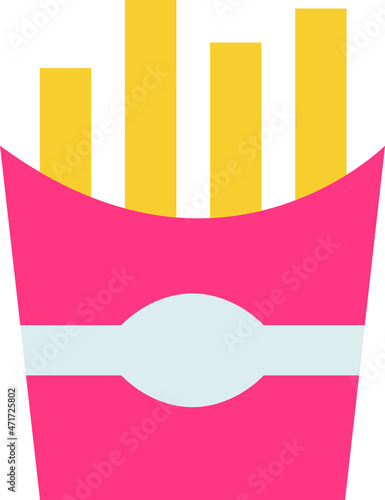 food icons fries  and french fries