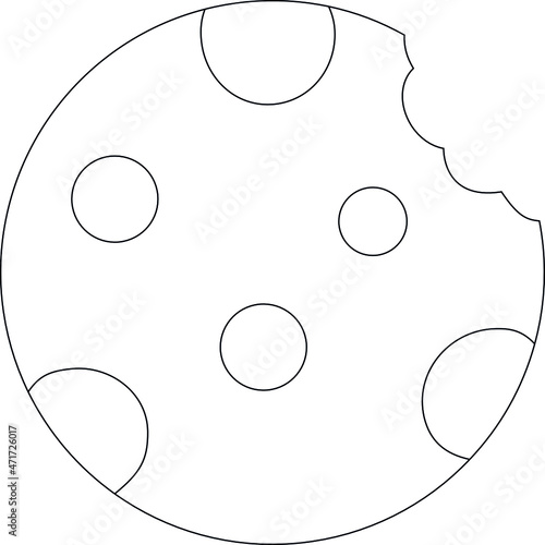 food icons cookies and biscuit