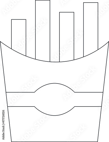 food icons fries  and french fries