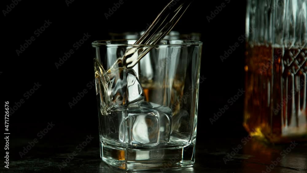 Super slow motion of flying spices mix on black background. Filmed on high speed cinema camera, 1000 fps Super slow motion of flying spices mix on black background. Filmed on high speed cinema camera, 1000 fps