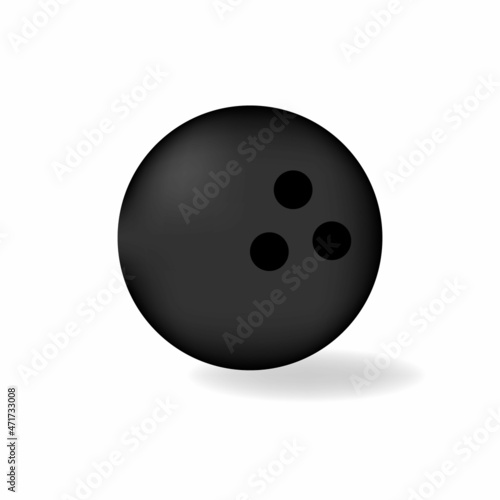 bowling ball illustration isolated on white background