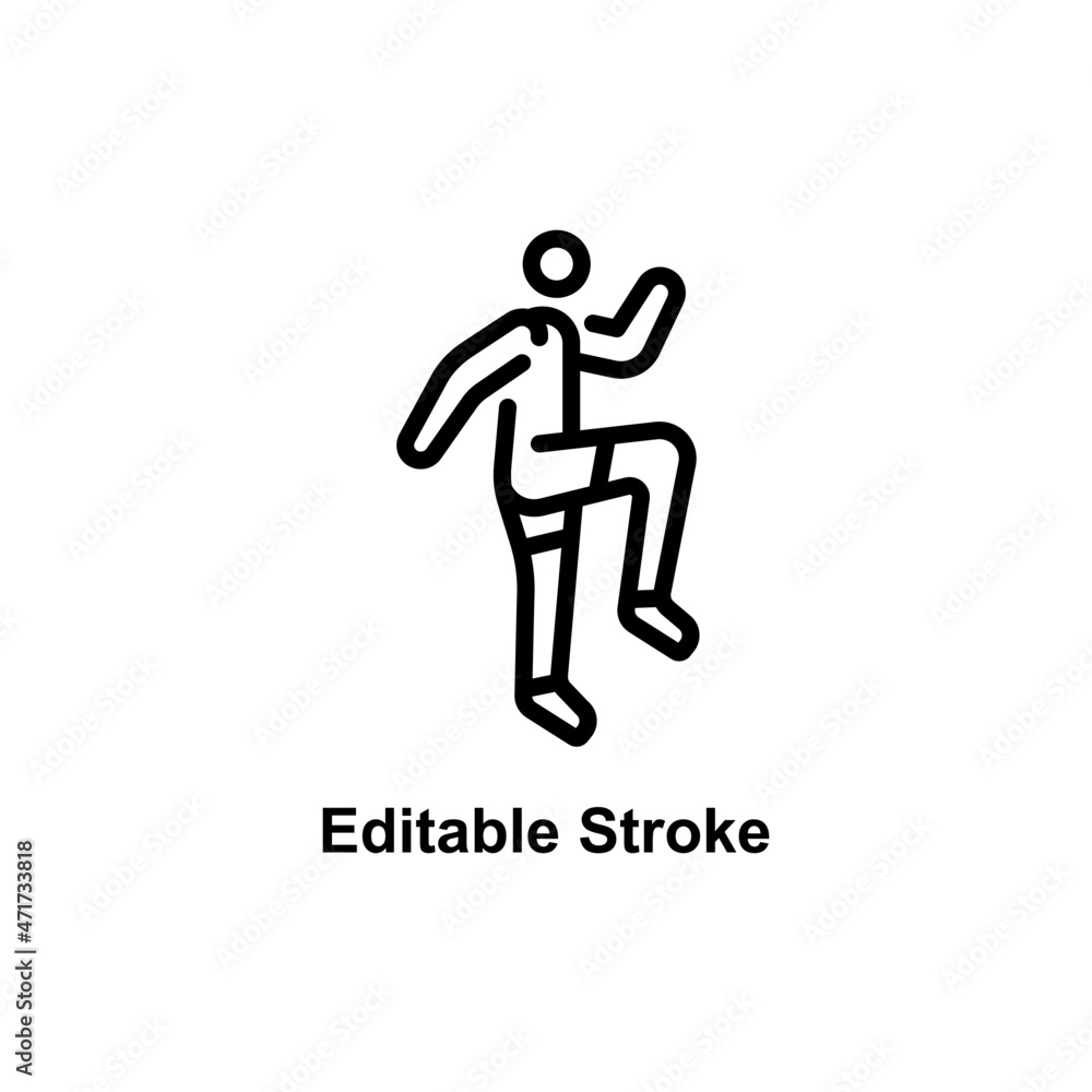 jogging icon designed in outline style in sports icon theme jogging icon designed in outline style in sports icon theme