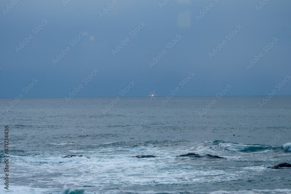 Distant Fishing Boat