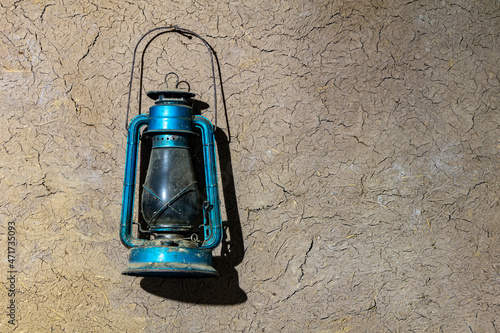 Very old kerosene lamp