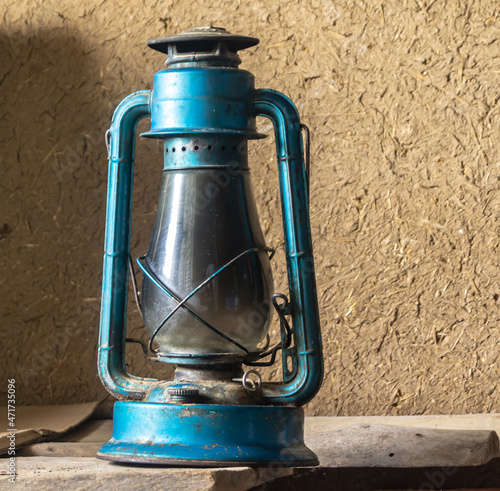 Very old kerosene lamp