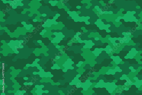 Full seamless abstract military camouflage skin pattern vector for decor and textile. Army masking design for hunting textile fabric printing and wallpaper. Design for fashion and home design. © MSK Design
