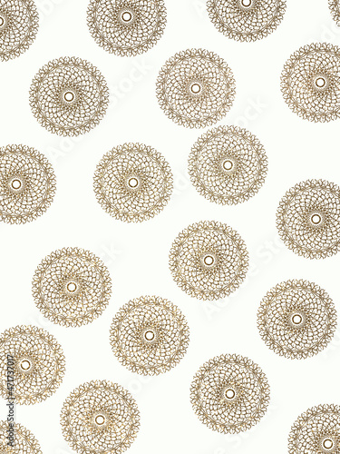 Gold mandalas on a white background, shiny ornaments on a white background, gold patterns on a white background, shiny drawings, gold sparkles