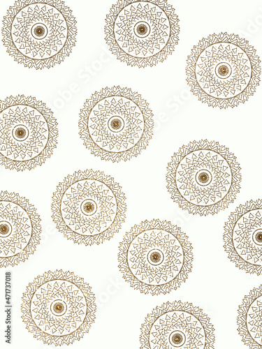 Gold mandalas on a white background, shiny ornaments on a white background, gold patterns on a white background, shiny drawings, gold sparkles