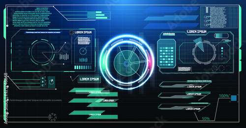 Hud elements,graph.Vector illustration.Head-up display elements for the web. HUD UI GUI futuristic user interface screen elements set. HUD, UI, GUI futuristic user interface screen elements set. 