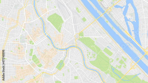 digital art map city of Vienna  Austria 