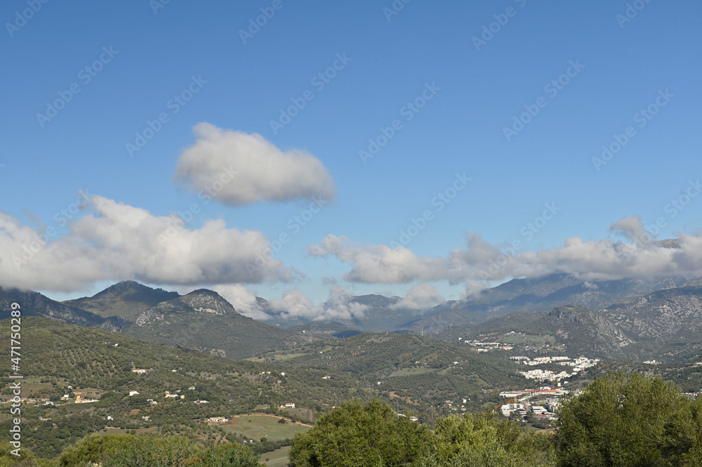 paisaje del sur de España , zona de Ubrique Cádiz