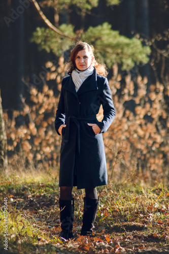 Girl waiting in the park