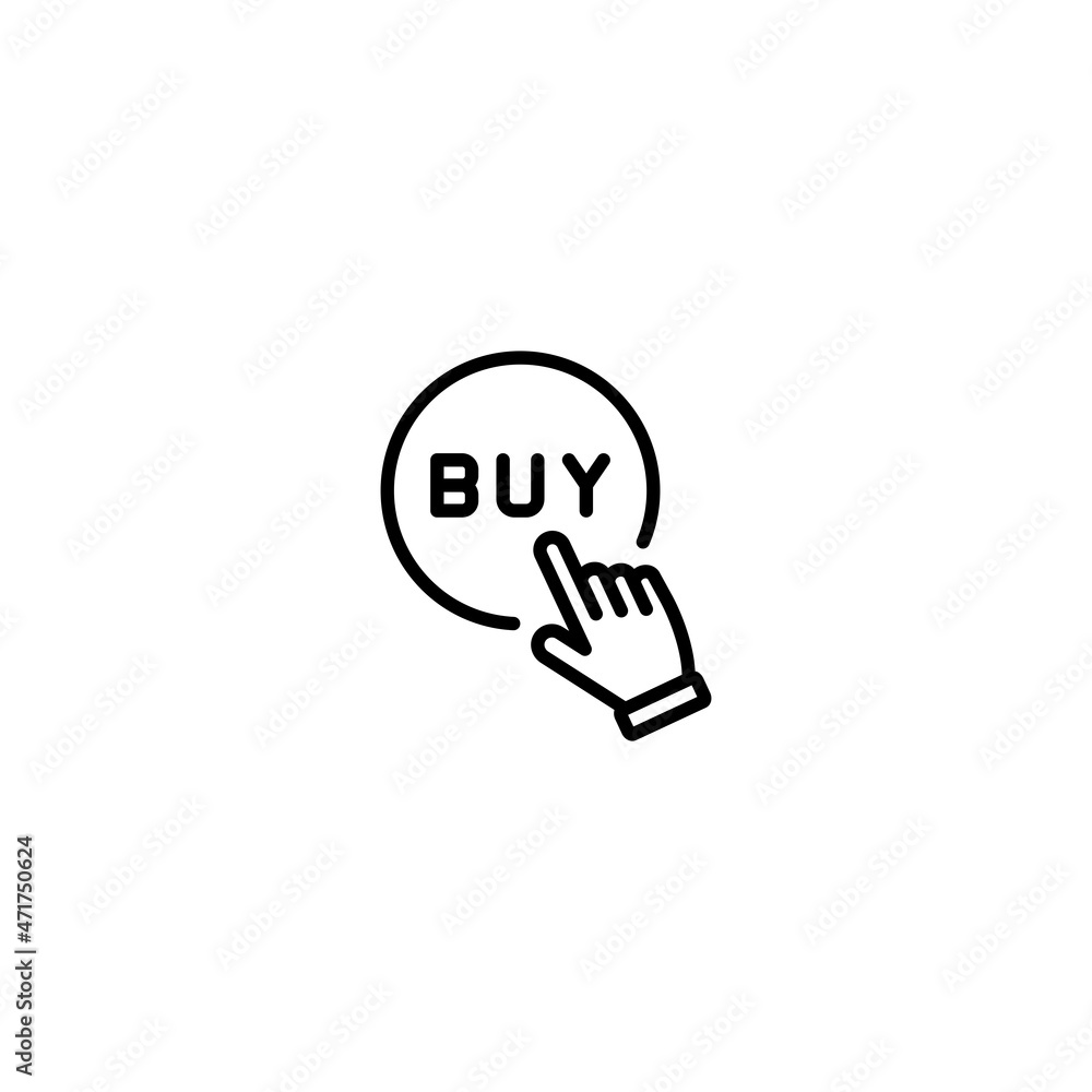 Buy icon, buy sign vector