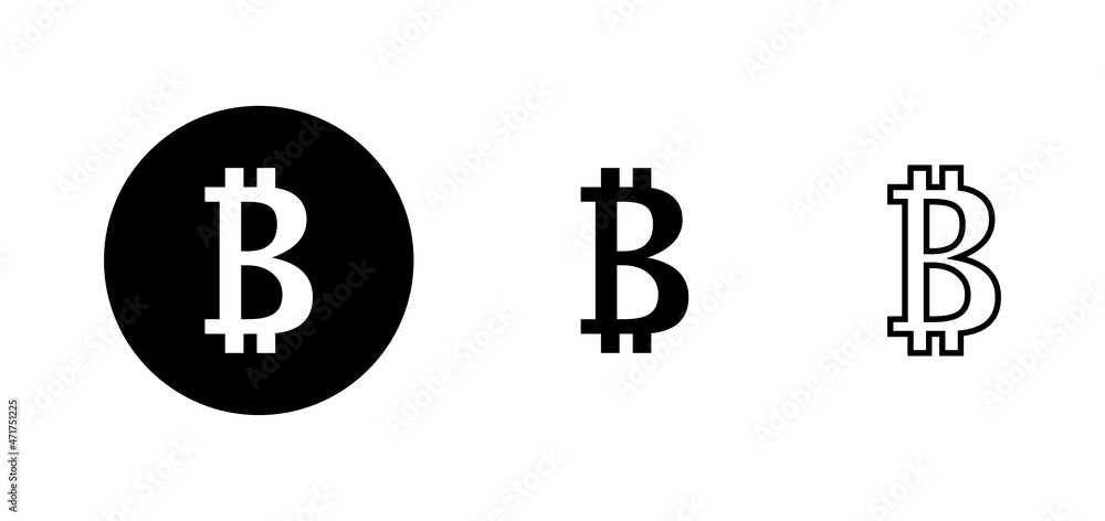 Bitcoin icons set. bitcoin sign and symbol. payment symbol. cryptocurrency logo Bitcoin icons set. bitcoin sign and symbol. payment symbol. cryptocurrency logo