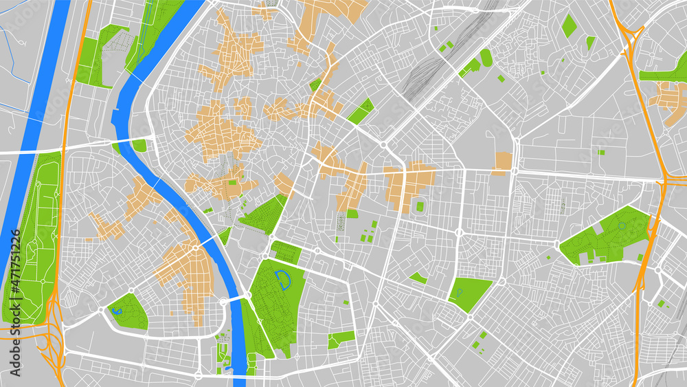 Fototapeta premium it is map city Sevilla Spain