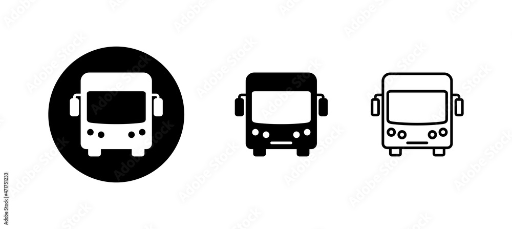 Bus icons set. bus sign and symbol Bus icons set. bus sign and symbol