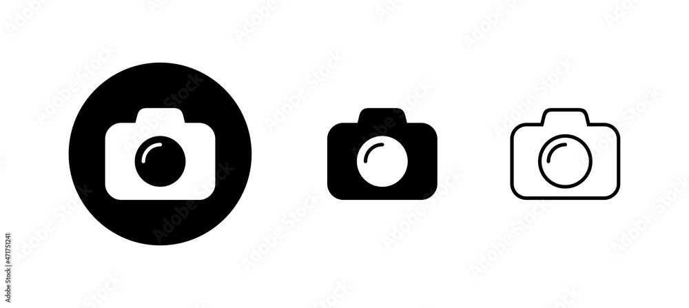 Camera icons set. photo camera sign and symbol. photography icon. Camera icons set. photo camera sign and symbol. photography icon.