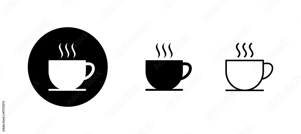 coffee cup icons set. cup a coffee sign and symbol coffee cup icons set. cup a coffee sign and symbol