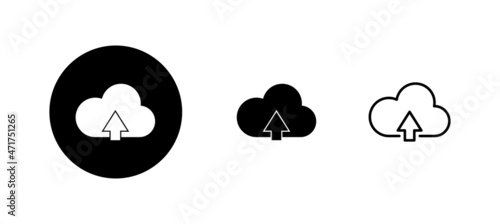 Cloud icons set. cloud sign and symbol