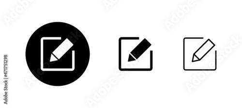 Free Download Edit icons set. edit document sign and symbol. edit text icon. pencil. sign up - GFXLoad