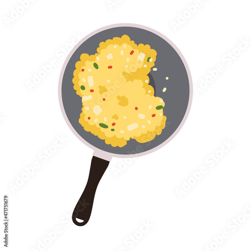 saucepan with food