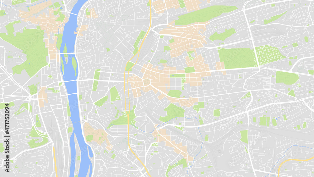 digital vector map city of Prague. You can scale it to any size.