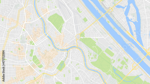 It is an original map of Vienna city. Modern city this a capital Austria.