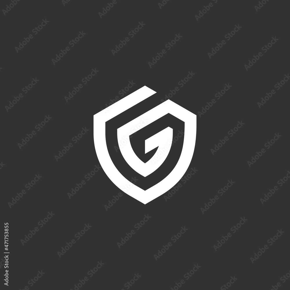 Vector graphic creative line alphabet symbol Letter G Vector graphic creative line alphabet symbol Letter G