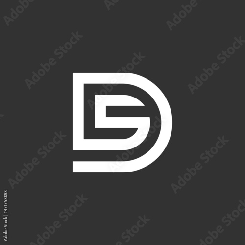 Free Download Vector graphic creative line alphabet symbol Letter SD - GFXLoad