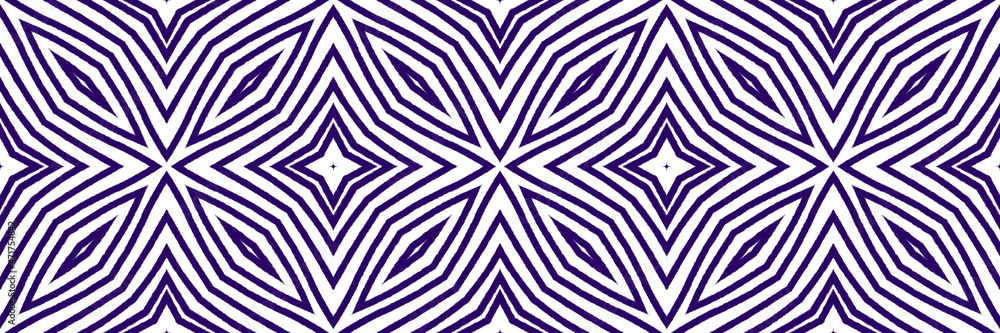 Mosaic seamless border. Purple symmetrical Mosaic seamless border. Purple symmetrical