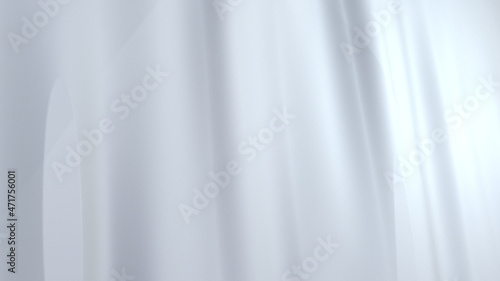 3d rendering abstract white waves. Elegant background