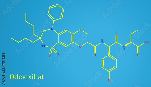 Odevixibat, sold under the trade name Bylvay, is a medication for the treatment of progressive familial intrahepatic cholestasis (PFIC)
 photo