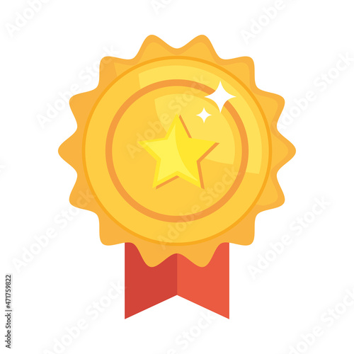 medal with star decoration