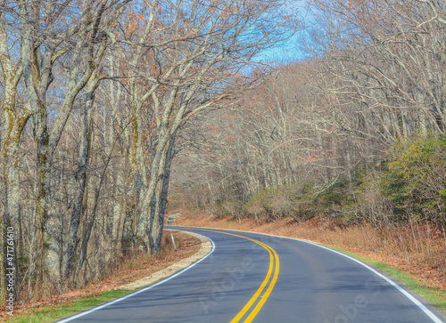 Wallpaper Mural Beautiful, tree lined Skyline Drive in Shenandoah National Park on the Blue Ridge Mountains of Virginia Torontodigital.ca